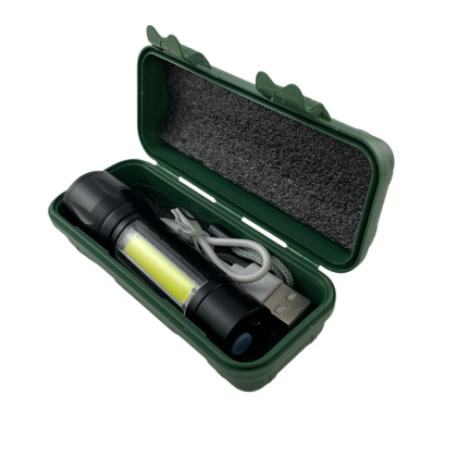 Акумулаторно фенерче с калъф и USB кабел