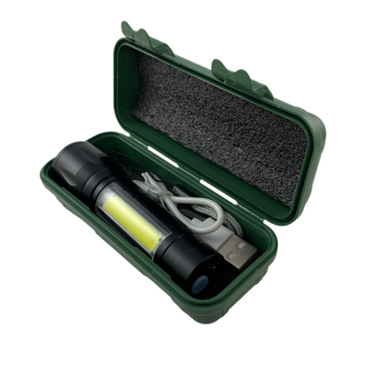 Акумулаторно фенерче с калъф и USB кабел