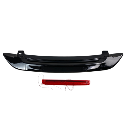 Спойлер антикрило за Honda Jazz (2004-2007) с трети стоп - черен гланц