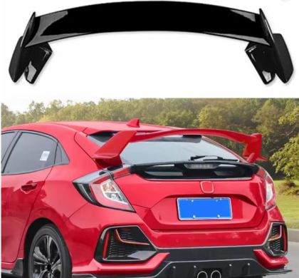 Спойлер антикрило за Honda Civic (2016-2021) hatchback TR Style - черен гланц