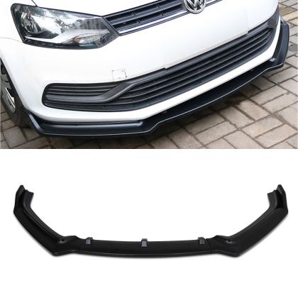 Добавка предна броня за Volkswagen Polo (2011-2018) - черен гланц