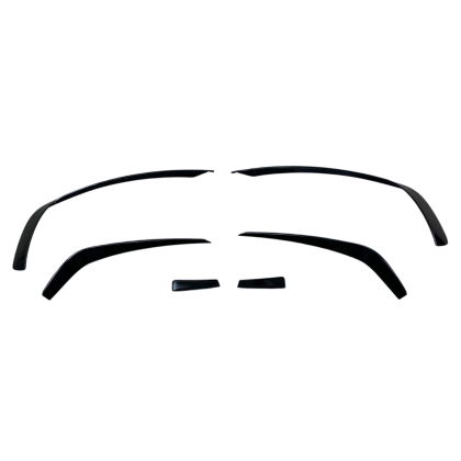 Добавка предна броня за Mercedes C-Class W204 (2007-2013) - черен гланц
