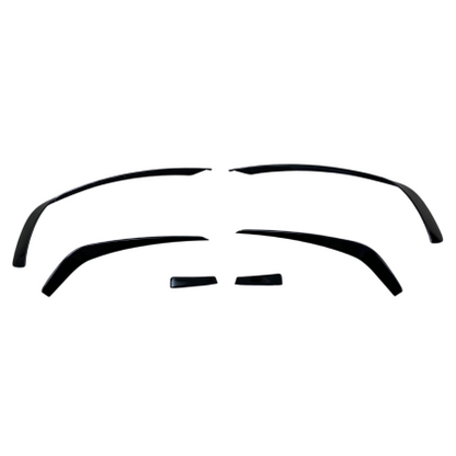 Добавка предна броня за Mercedes C-Class W204 (2007-2013) - черен гланц