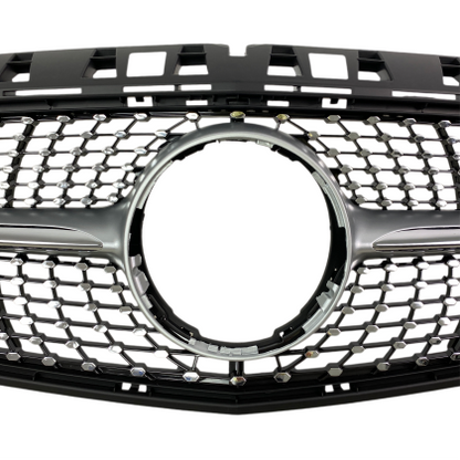 Решетка Mercedes W176 A-Class (2013-2015) - Diamond look, черна с хром лайсни
