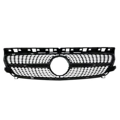 Решетка Mercedes W176 A-Class (2013-2015) - Diamond look, черна с хром лайсни