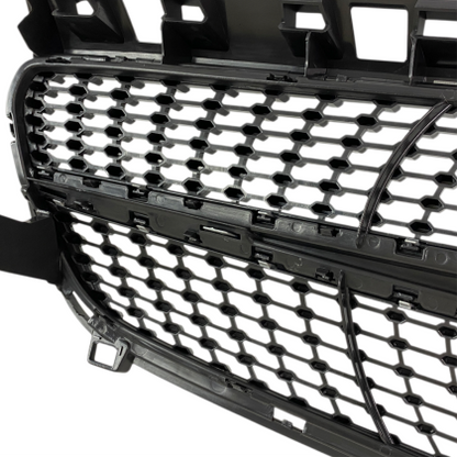 Решетка Mercedes W176 A-Class (2013-2015) - Diamond look, черна с хром лайсни