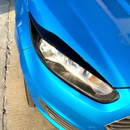 Вежди за фарове Ford Fiesta (2013-2014) MK 6.5 - черни гланц