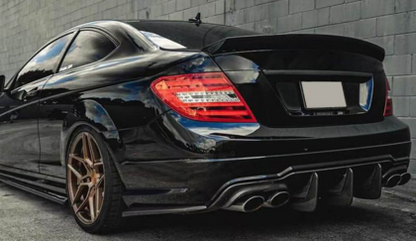 Дифузер за Mercedes W204 C-Class (2007-2013) за C63 броня AMG Style - черен гланц