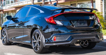 Спойлер за багажник за Honda Civic (2016-2020) GT Plane Style - черен гланц