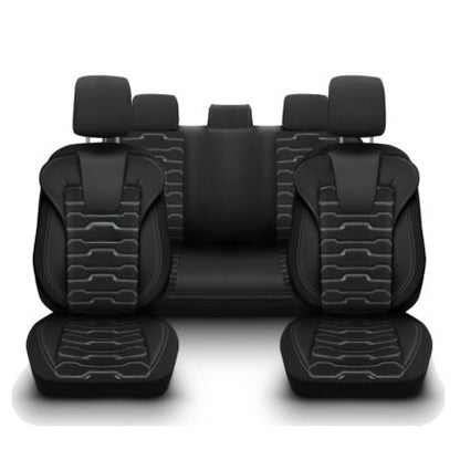 3D Тапицерия за седалки кожена Streetech Sport SP11 - черна