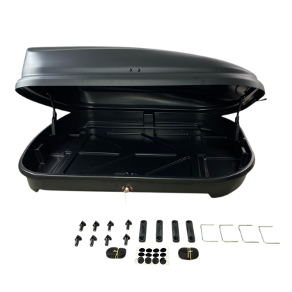 Автобокс Junior FL 125x90x34cm с 80 mm крепежи, с ключ, 320 литра - черен