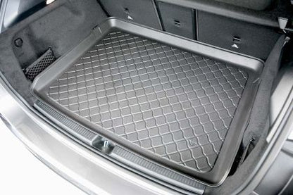 Гумирана стелка за багажник за Mercedes B-Class W246 (2011+) Hatchback 5d upper boot; with adjustable boot floor (EASY VARIO PLUS SYSTEM and with LOAD COMPARTMENT PACKAGE); approx. lenght of the boot liner 82 cm