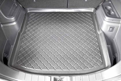 Гумирана стелка за багажник за Mitsubishi Outlander III (2012+) / PHEV Hybrid 5/7 seats; 3rd row pulled down (with and without subwoofer)