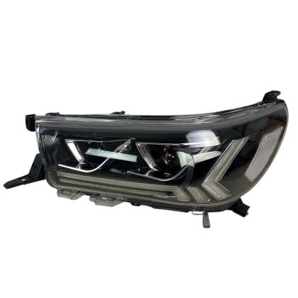 Кристални фарове за Toyota Hilux (2015-2020), led с дневни светлини
