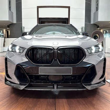 Добавка предна броня за BMW X6 G06 (2020-2022) M-Sport design - черен гланц