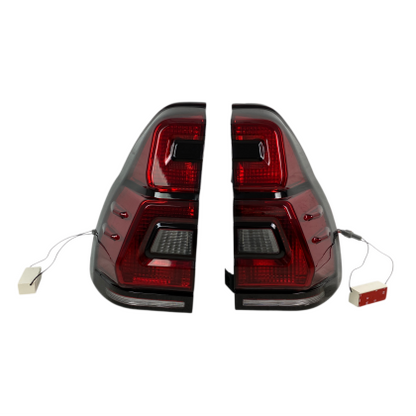 Диодни стопове за TOYOTA LAND CRUISER Prado J120 (2003-2009) - full Led Uprgade to J150 look - червени с бягащ опушен мигач