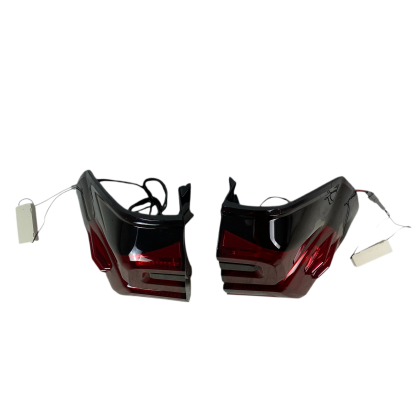 Диодни стопове за TOYOTA LAND CRUISER Prado J120 (2003-2009) - full Led Uprgade to J150 look - червени с бягащ опушен мигач