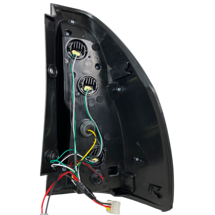 Диодни стопове за TOYOTA LAND CRUISER Prado J120 (2003-2009) - full Led Uprgade to J150 look - червени с бягащ опушен мигач