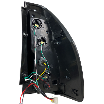Диодни стопове за TOYOTA LAND CRUISER Prado J120 (2003-2009) - full Led Uprgade to J150 look - червени с бягащ опушен мигач