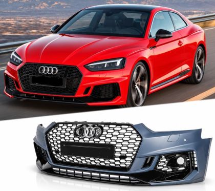Предна броня за Audi A5 F5 (2016-2019) - RS5 с декоративни халогени