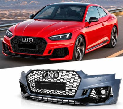 Предна броня за Audi A5 F5 (2016-2019) - RS5 с декоративни халогени