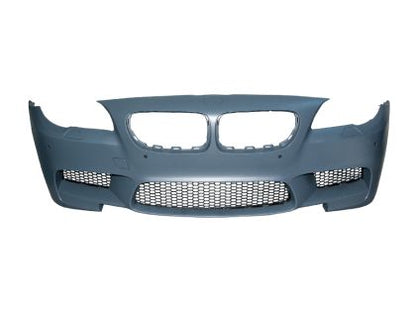 Предна броня за BMW F10 / F11 (2010-2014) - M5 дизайн с отвори за парктроник, без отвори за халогени
