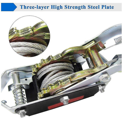 Hand Winch-Pulley with Steel Cable, 4 Ton