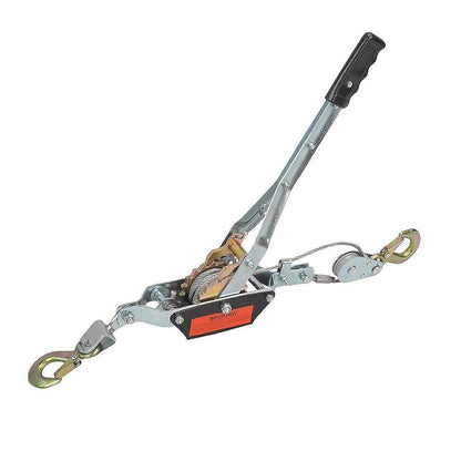 Hand Winch-Pulley with Steel Cable, 2 Ton