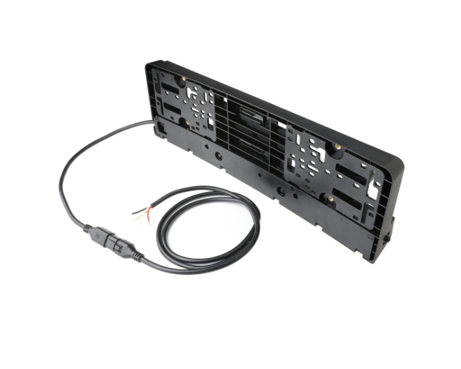 Suport număr înmatriculare cu bară LED încorporată 20" 51cm 12v 24v lumină albă și portocalie