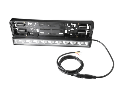 Suport număr înmatriculare cu bară LED încorporată 20" 51cm 12v 24v lumină albă și portocalie