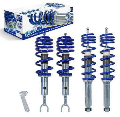 Adjustable suspension AUDI A4 B5 (1995-2001) - blue springs