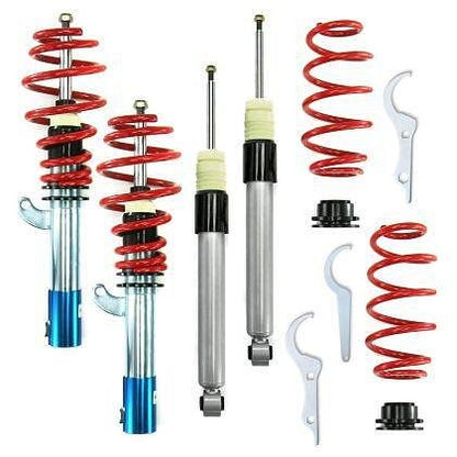 Adjustable Sport Suspension for VW Golf 5 1.4/ TSi/ 1.6/ 2.0/ 2.0T/ DSG/ 1.9TDi - Red