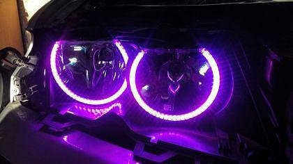 RGB LED Angel Eyes for BMW E46 Coupe (2003+) - with color change