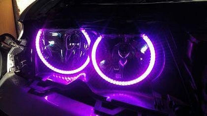 RGB LED Angel Eyes for BMW E46 Coupe (2003+) - with color change