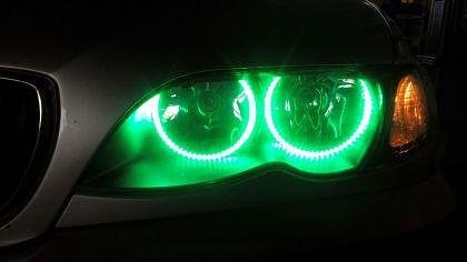 RGB LED Angel Eyes for BMW E46 Coupe (2003+) - with color change