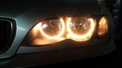 RGB LED Angel Eyes for BMW E46 Coupe (2003+) - with color change