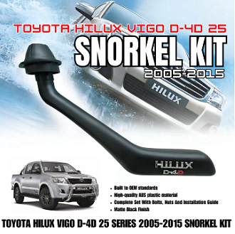 Шнорхел за TOYOTA HILUX VIGO PICK-UP,  бензин 2005-2015, десен