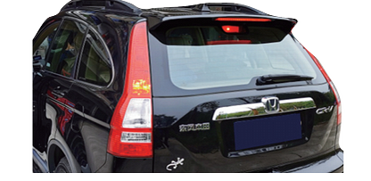Спойлер антикрило за Honda CR-V (2007-2011) с трети стоп - черен гланц