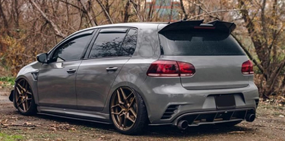 Спойлер антикрило за Volkswagen Golf 6 GTI / R20 AK Style - черен гланц