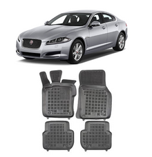 Rubber floor mats for JAGUAR XF (2015+) - tray type, Rezawplast