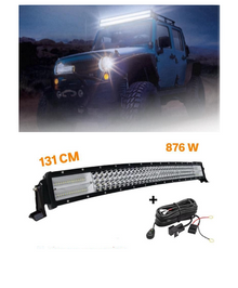СУПЕР МОЩЕН Led Bar извит 131 См 876W 7D 12V 24V