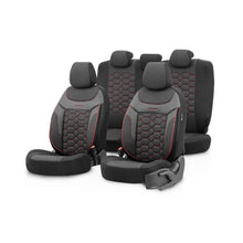 Тапицерия за седалки Otom Carbon CRB3402 (черно/червено)
