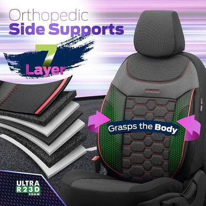 Otom Carbon CRB3402 Seat Upholstery (black/red)