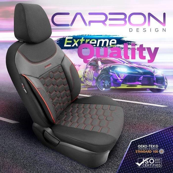 Otom Carbon CRB3402 Seat Upholstery (black/red)
