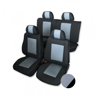 Тапицерия пълен комплкет, за Dacia Logan Combi 2004 - 2016 , сиво и черно