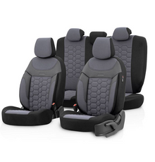 Тапицерия за седалки Otom Carbon CRB3404 (сиво/черно)