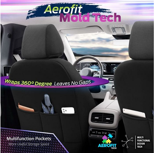 Huse auto Otom Carbon CRB3404 (gri/negru)