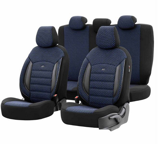 Тапицерия за седалки Otom Sport Plus PLS104 (черно/синьо)