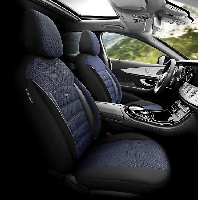 Тапицерия за седалки Otom Sport Plus PLS104 (черно/синьо)