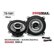Speakers - 10cm (4") TS-1041, 250W, 2 pcs